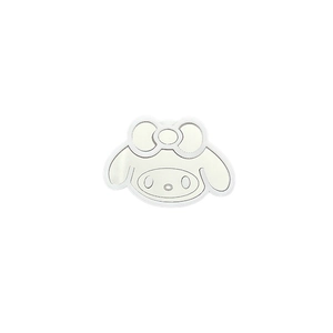 Cartoon My Melody mirror phone grip with colorful line art on a clean white background