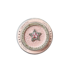 Pink heart star phone grip holder with sparkling rhinestones and Gift For You text