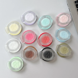 Transparent Taiyaki style telescopic magnetic phone stand in various macaron colors