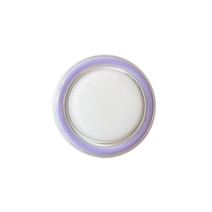 Minimalist lavender circular pop socket phone holder with a sleek transparent design