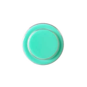 Mint green magnetic phone grip mount in a circular design on a clean white background