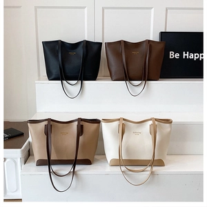 Grands sacs cabas disponibles en noir, marron café, kaki et beige élégant