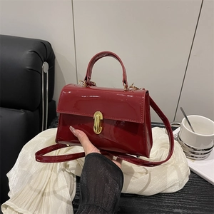 Women Retro Leopard Print Crossbody Bag Fashion PU Leather Small Square Shoulder Bag Large Capacity Handbag With Metal Lock