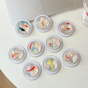 3D Magsafe Handyhalter Set mit Koi-Fischen, Seesternen und Muscheln aus Harz