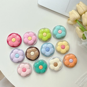 Colorful 12-pack flower phone sockets with MagSafe support in pastel macaron tones