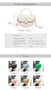 Detail view of colorful crescent bags with oval metal buckle and dual strap options