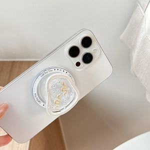 Magnetische Handyhalterung mit goldenen Schlangenmotiven und Gift For You Schriftzug