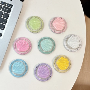 Magnetic MagSafe shell phone socket holder set in 8 macaron colors with gift base