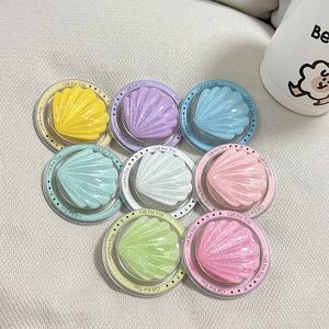 Magnetic MagSafe shell phone stand in colorful macaron shades with glitter finish