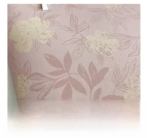 Close-up of premium floral textile fabric with detailed twill weave for chic tote bags
