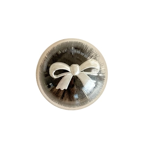 Phone grip socket with white bow and mink fur finish for desk stand use