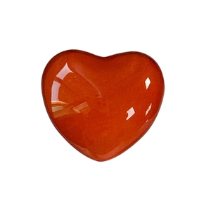 Supporto per telefono pieghevole a forma di cuore arancione lucido per mobili