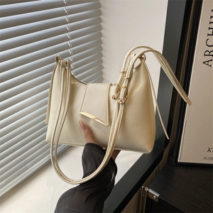Women's Fashion PU Leather Crossbody Bag Casual Urban Minimalist Shoulder Bag Solid Color Elegant Hobo Bag For Daily Use
