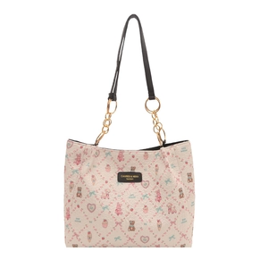 Sac à main en toile plissée à imprimé animal mignon avec chaîne et cordon de serrage