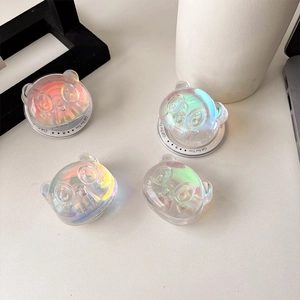 3D laser panda magnetic cell phone stand with creative holographic acrylic grip