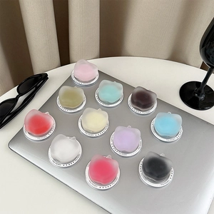 Colorful translucent apple-shaped magnetic phone stands with Gift For You engraving