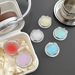 Matte apple-shaped magnetic phone sockets in six colors with Gift For You base