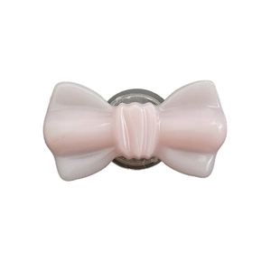 Support de téléphone pliable avec nœud rose pour une prise stable et bureau