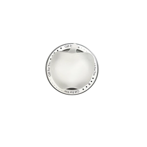 Minimalist white matte apple-shaped magnetic phone stand on a decorative Gift For You base
