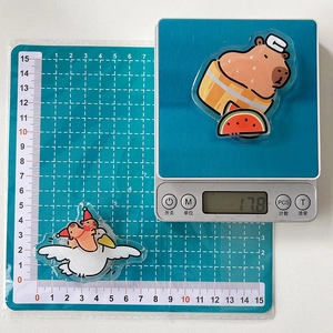 Cartoon capybara phone grip socket, cute acrylic rotating holder for mobile devices