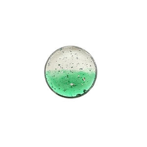 Minimalist green gradient phone socket with silver foil inlay on a clean white background