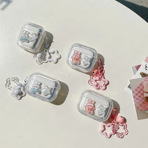 Star bunny laser AirPods protective case with matching star pendant for all models