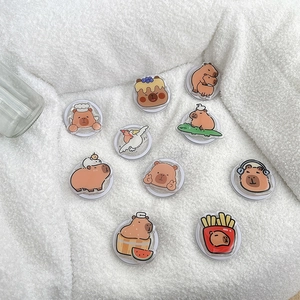 Collectie schattige cartoon Capybara acryl uitschuifbare telefoonhouders