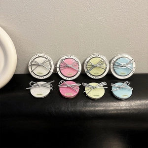 Collapsible Phone Griptok Stand Korean Ins Style Sparkling Glitter With Silver Butterfly Bow For Women Girls Cute Accessory