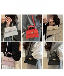 Detailed views of mini glitter crossbody bags showing diverse carrying styles and colors