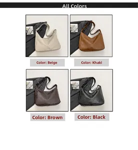 Close-up of minimalist tote bags showing soft lychee pattern PU leather and sleek texture