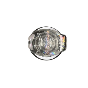 Magnetic transparent phone grip with rainbow laser glitter fish scale texture