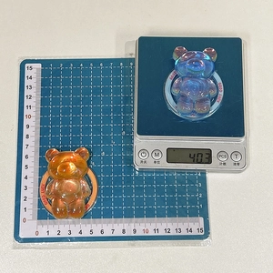 Vue détaillée du support d'ours laser montrant les dimensions et le poids de 40,3g
