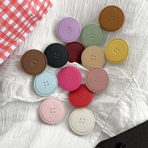 Round Button Phone Grip Collapsible Socket Stand Faux Leather Texture Solid Color Minimalist Universal Adhesive Holder