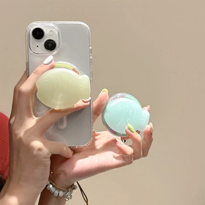 Support de téléphone magnétique Taiyaki de couleur unie pour bureau et visionnage