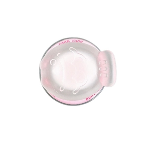 Support de téléphone MagSafe poisson Taiyaki rose avec texte Good Luck sur fond blanc