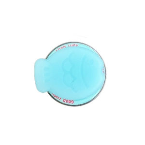 Support téléphone magnétique en forme de poisson bleu ciel avec décor texte Good Luck