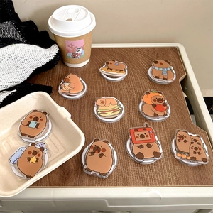 Set of 11 cute cartoon capybara acrylic magnetic phone grip stands with various poses