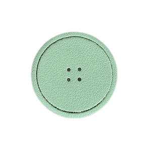 Mint green leather texture expandable phone grip with minimalist round button design