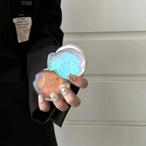 Detail of creative laser iridescent fish phone grips with strong magnetic suction design