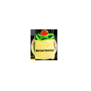 Detailopname van een schattige 3D-watermeloenzak-telefoonhouder met fruitontwerp