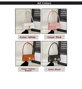 Detail view of crocodile pattern leather shoulder bags in white pink brown and black colors