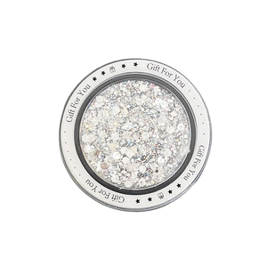 Magnetische zilveren holografische glitter telefoonhouder met sterrenprint cadeau