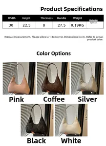 Detailed size chart and multi-color collection of snakeskin pattern tote bags for women