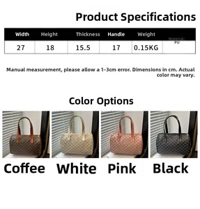 Tabella delle taglie e opzioni di colore per la borsa a bauletto Boston da donna