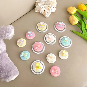 Glittery magnetic bear phone socket grip in various pastel colors for smartphone back