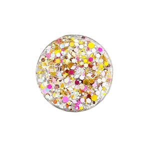 Sparkling round sequin phone grip stand with colorful glitter for desk viewing