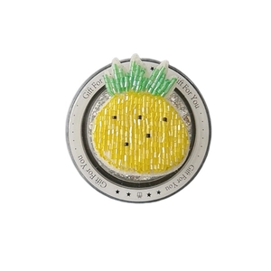 Handmade beaded pineapple phone socket grip on a decorative Gift For You card