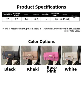 Tableau des tailles avec dimensions pour le sac baguette en cuir PU élégant