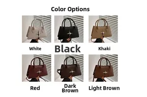 Detailed grid view of stylish woven pattern handbags in six assorted elegant colors