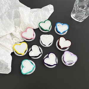 Colorful acrylic heart MagSafe phone grips in various colors with Gift For You text